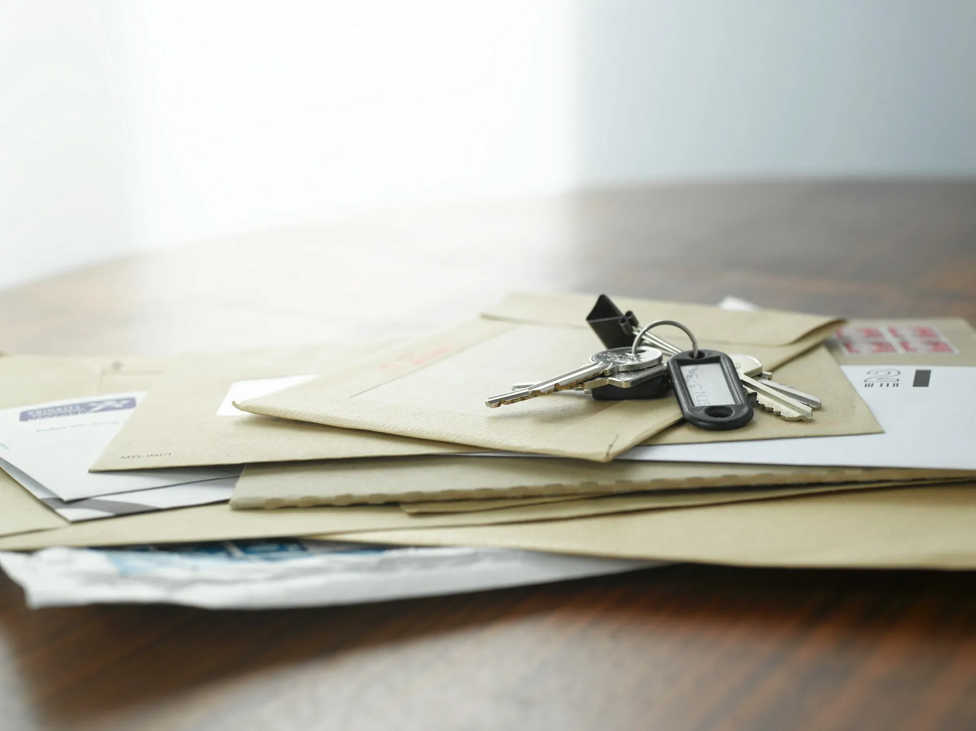 House keys and estate documents on a table, illustrating the steps to sell an inherited house in Quebec.